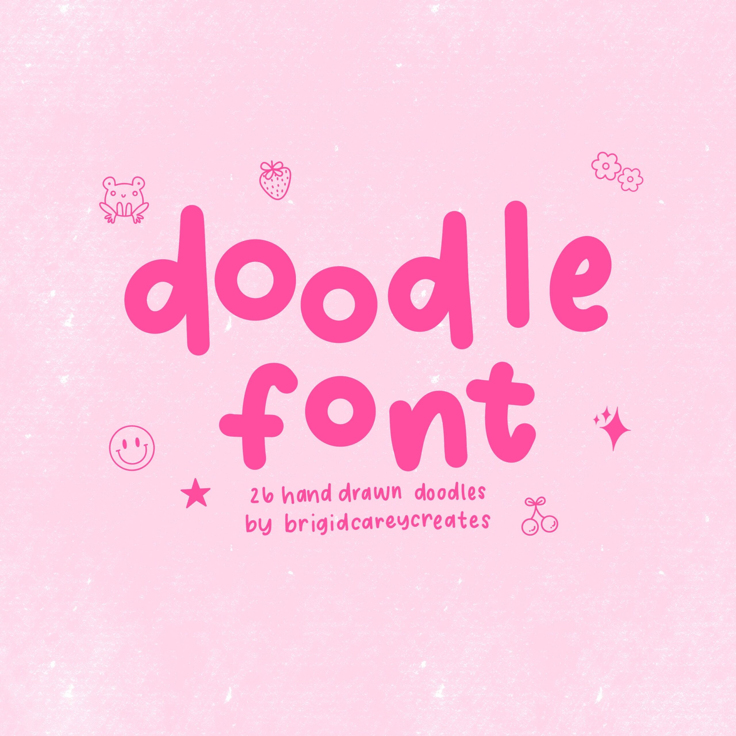Doodle-Schrift, Handgezeichnete Schrift, Procreate-Schrift, Cricut-Schrift, Schrift für digitalen Download, süße Schrift, moderne Schrift, trendige Schrift
