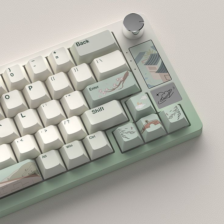 YUNZII Spring Tea Dye Sub PBT Keycaps