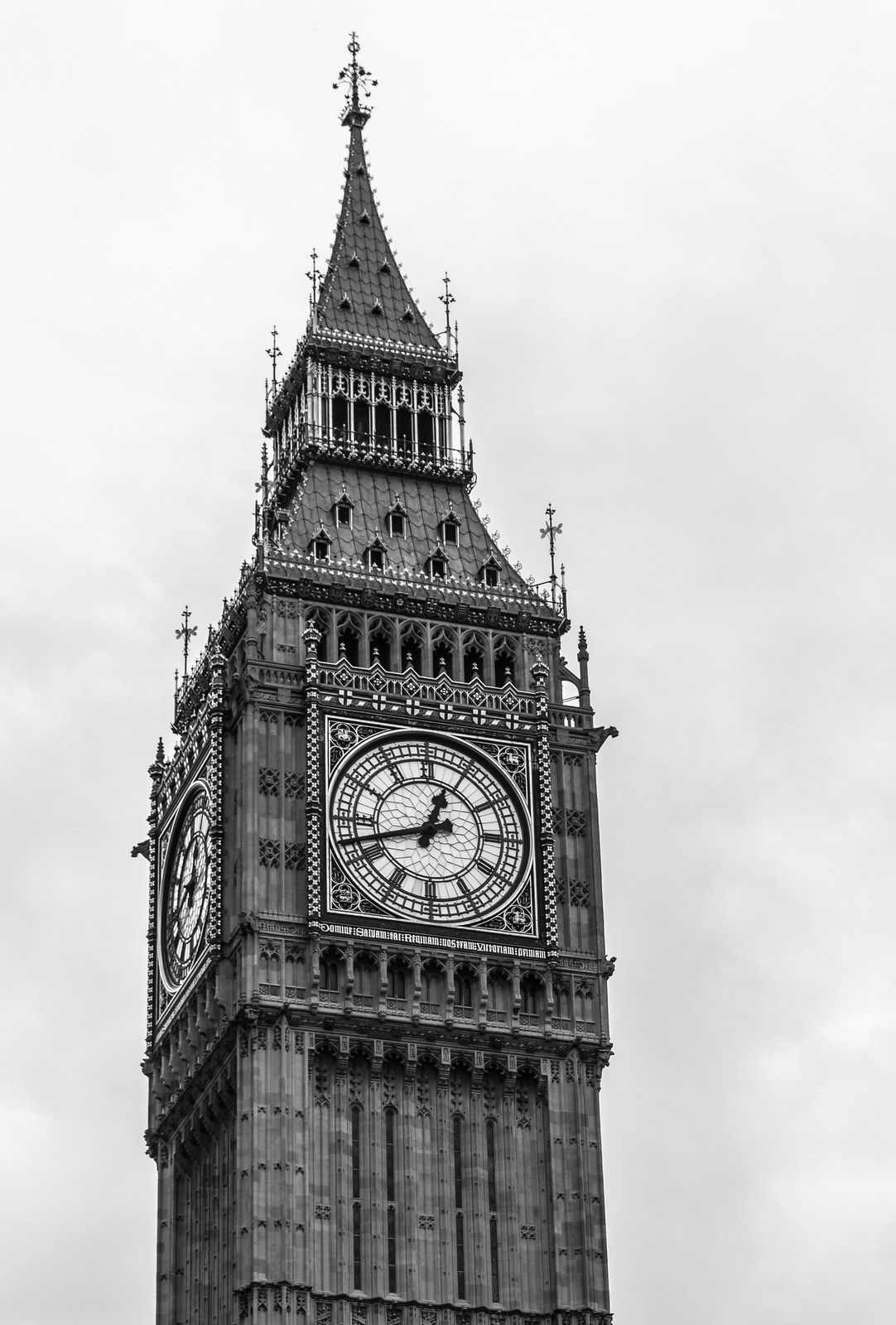 Big Ben in Black and white, London – Explored! Thank you!