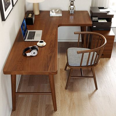 Furnire Lewi Tan Rectangular Solid Wood desks brown/greenWood | 29.53″ H x 62.99″ W x 31.5″ D | Wayfair